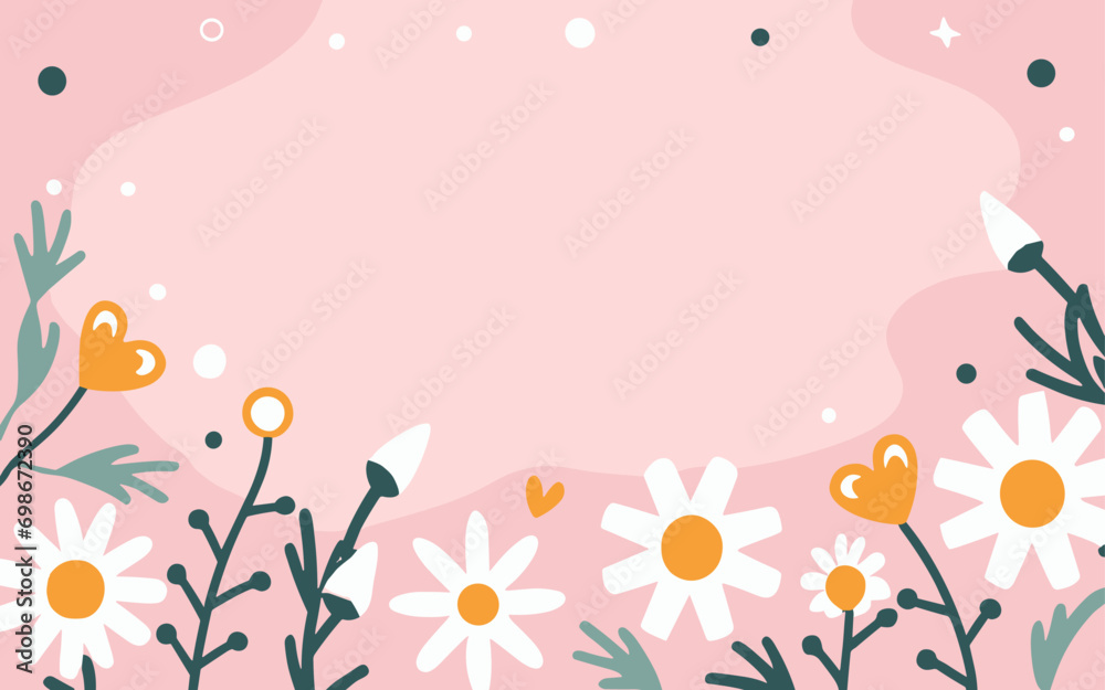 Valentine's day, women's day, spring abstract background poster with copy space. Good for postcards, email header, wallpaper, banner, events, covers, advertising, and more.