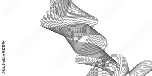 modern seamless smooth stripe Curved wavy line, seamless retro Digital frequency track equalizer, modern curved stream wave background, Wave geometric with lines created by blend tool.