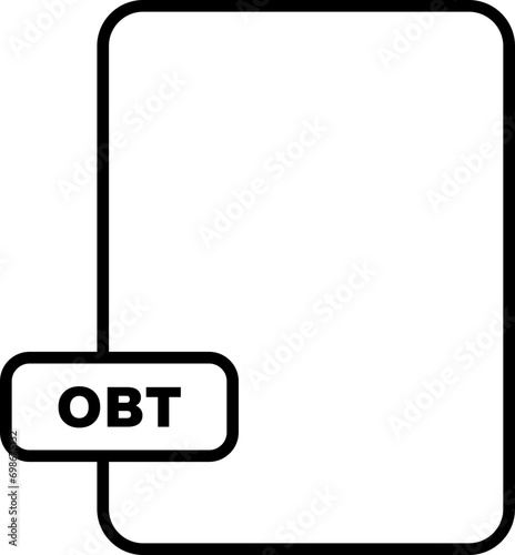 obt File icon outline style. photo