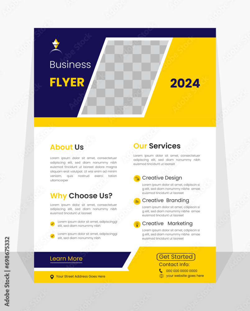 free creative and simple business flyer design template