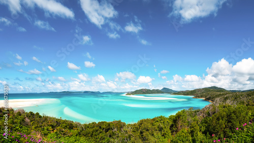 Fotografie, Obraz A view of the Whitsunday Island from the lookout, Queensland, Australia