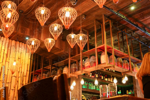 beautiful interior lighting in a restaurant © Joshua