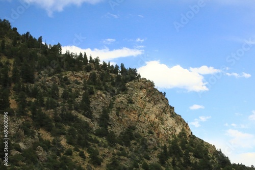 Steep mountain top in the Rockies 