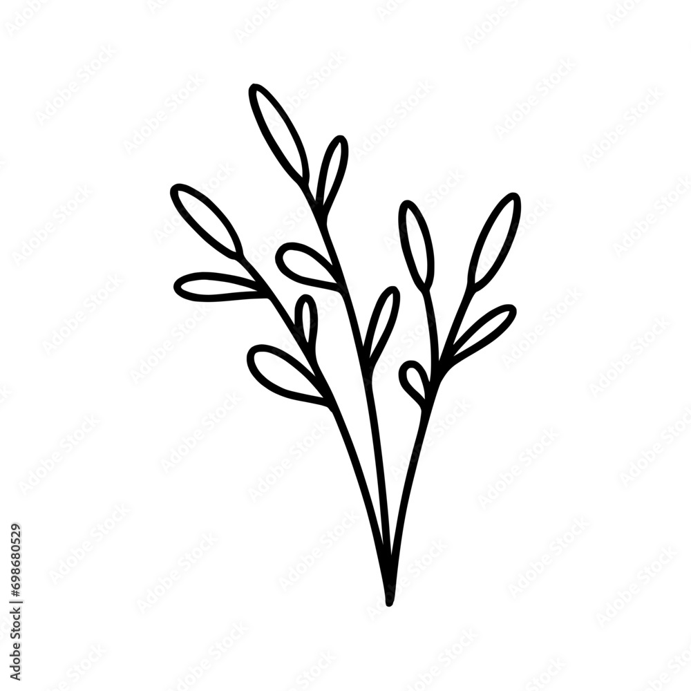 svg doodle plant element