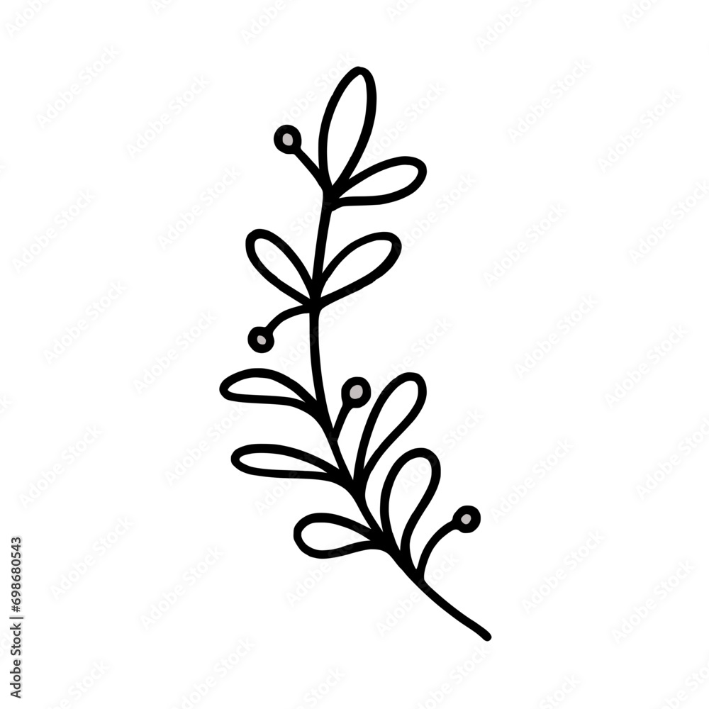 svg doodle plant element svg doodle plant element