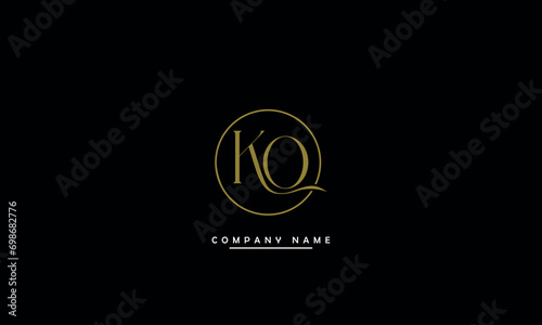 KO, OK, K, O Abstract Letters Logo Monogram photo