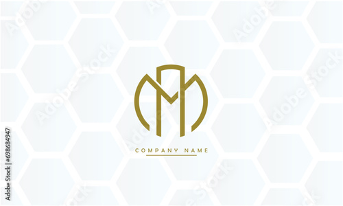 MA, AM, M, A Abstract Letters Logo Monogram