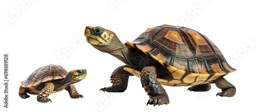 Turtle and baby turtle, cut out