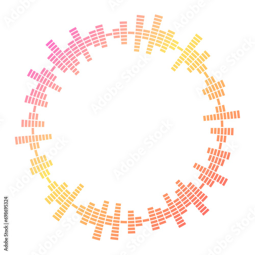 イコライザーの波形の輪	