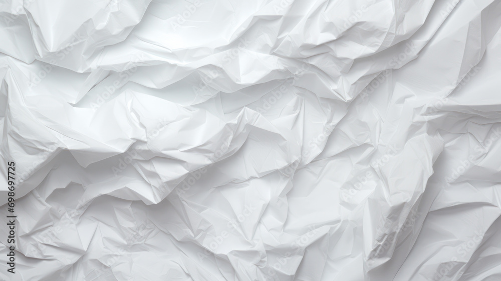 White paper with crumpled effect White paper with crumpled effect