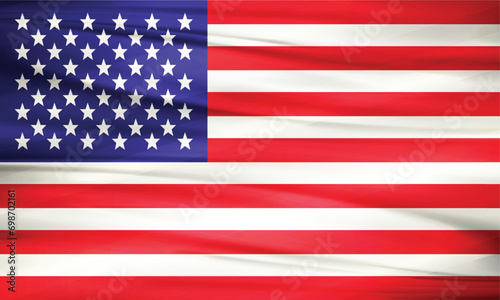 Illustration of America Flag and Editable Vector of America Country Flag