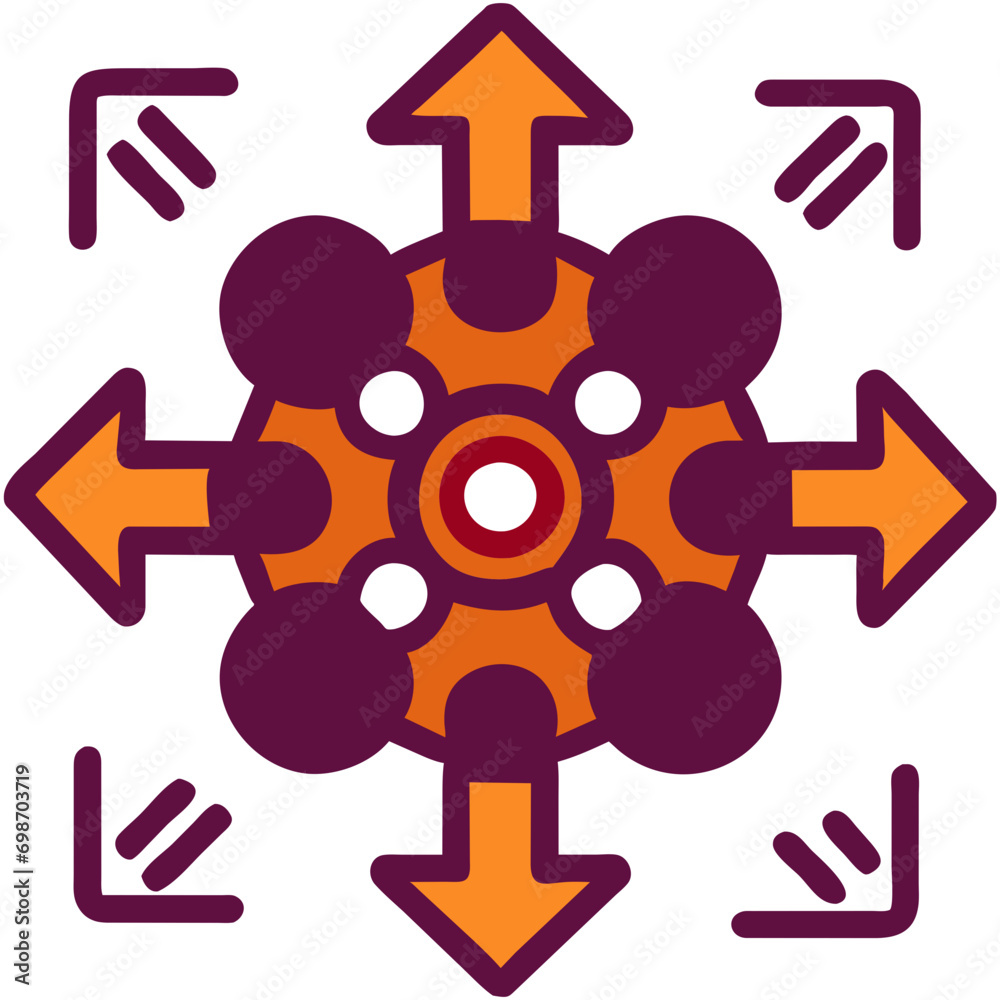 Share button with arrows. vektor icon illustation