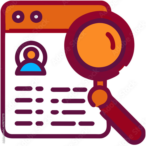Search bar with a magnifying glass. vektor icon illustation
