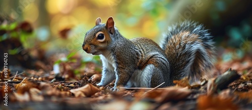 Squirrel with a brown coat © AkuAku