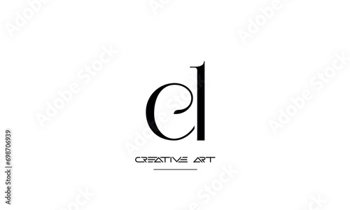DE, ED, D, E abstract letters logo monogram