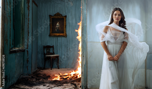 woman in white dress starts...