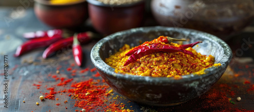 Oriental spices and close-ups