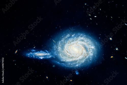 Fototapeta Naklejka Na Ścianę i Meble -  Beautiful space background. Elements of this image furnished by NASA