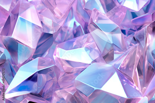 Iridescent Gemstone Fantasy Background