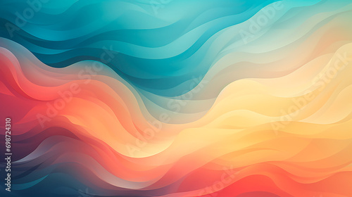 Calidez y Frescura: Armonía de Ondas en Colores Pastel