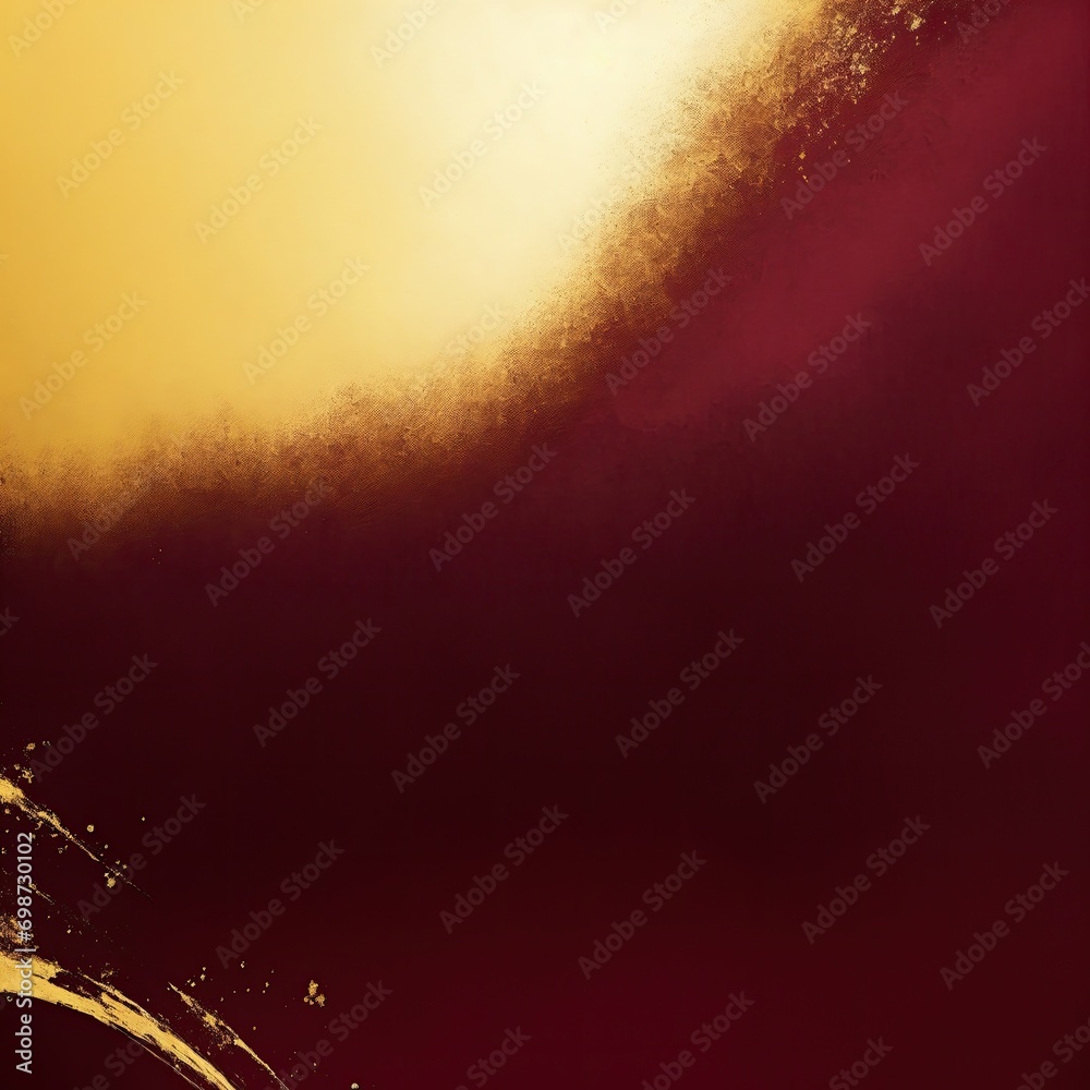 Obraz premium Dark Maroon and gold painting Abstract background