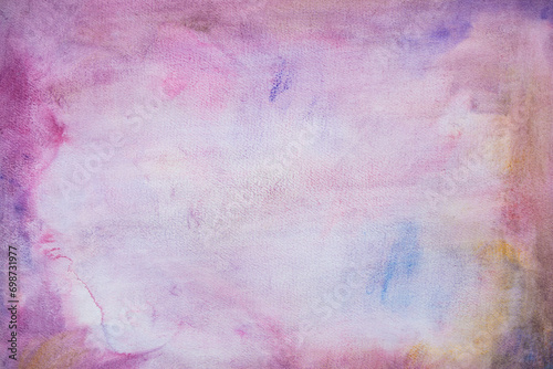 abstrakter Hintergrund, Aquarellfarben pink, lila, orange Farbverlauf