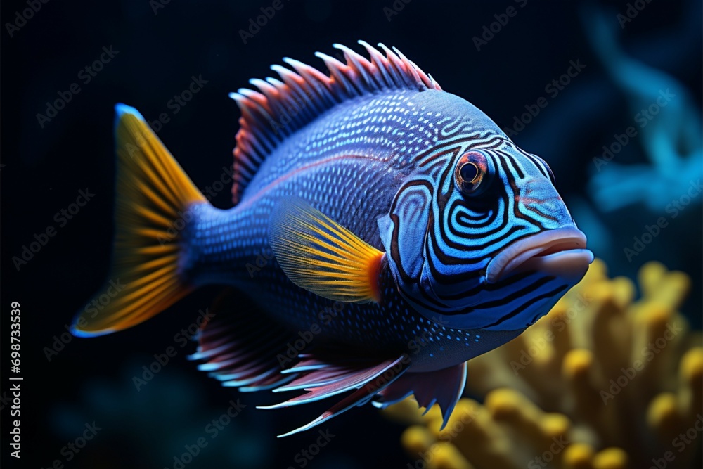 Beauty in simplicity a portrait highlighting the grace of fish Beauty in simplicity a portrait highlighting the grace of fish