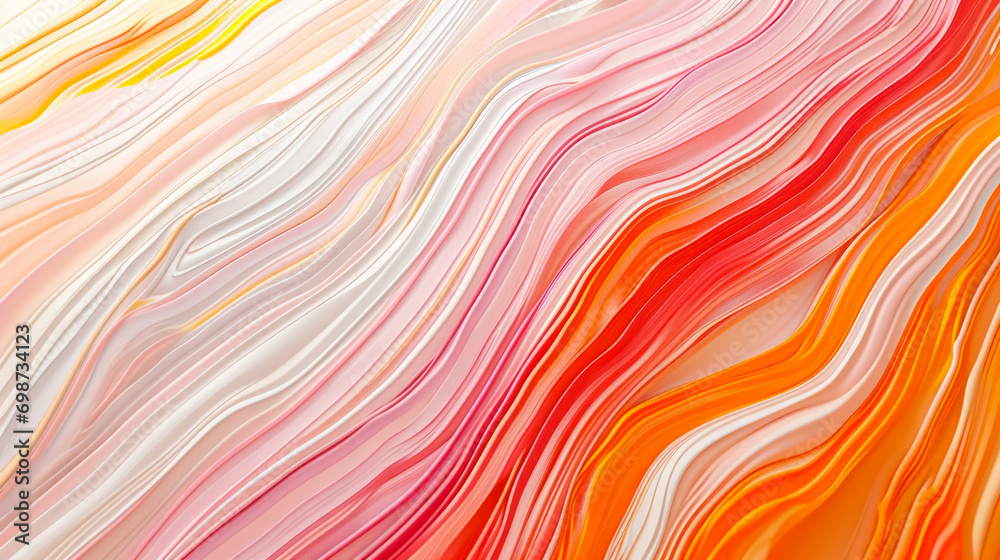 Fototapeta premium abstract waves in peach and orange tones