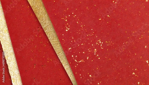 red washi paper with gold glitter 16:9 widescreen wallpaper / backdrop / background, graphic resources photo