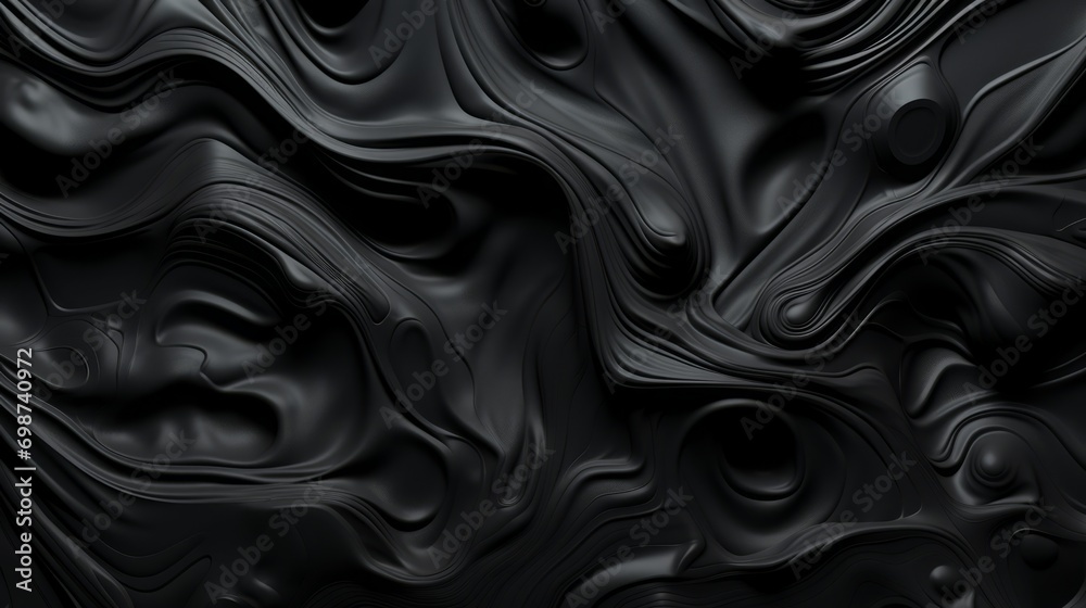 Obraz premium black abstract background with waves.