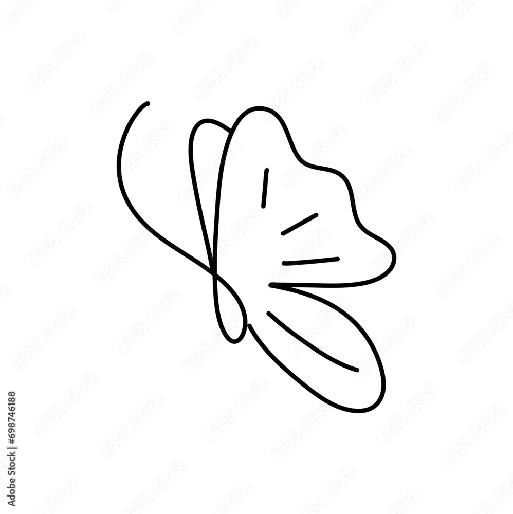 Butterfly continuous line drawing Butterfly continuous line drawing