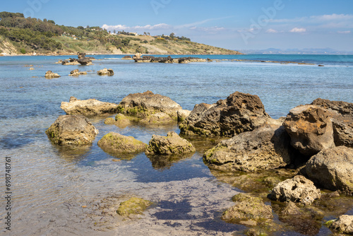 Fototapeta Naklejka Na Ścianę i Meble -  Mediterranean sea, Spiaggia (Beach) Renella, Sicily