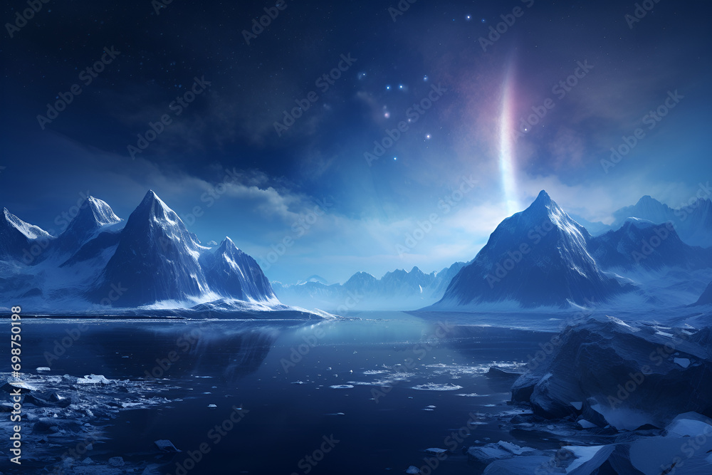 Arctic Cosmos: The Dance of Stars and Ice Arctic Cosmos: The Dance of Stars and Ice