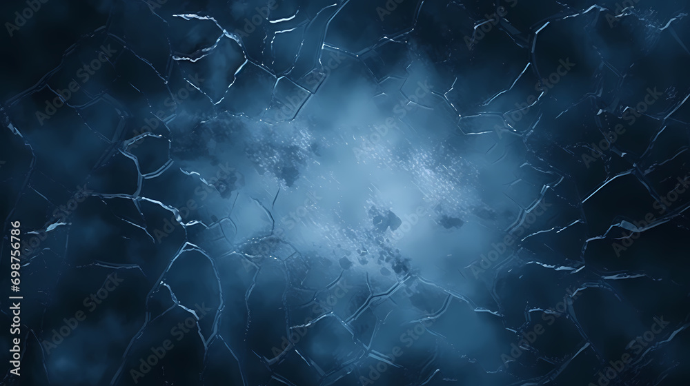 Ice winter background, black hole, crack texture blue wallpaper, PPT background Ice winter background, black hole, crack texture blue wallpaper, PPT background