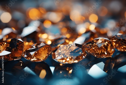 Luxurious Collection of Orange-Brown Diamonds with Dynamic Depth
