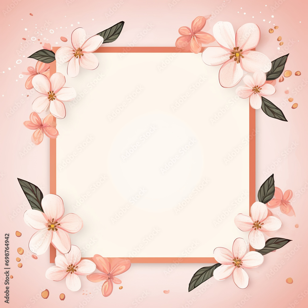 Fototapeta premium petal frame