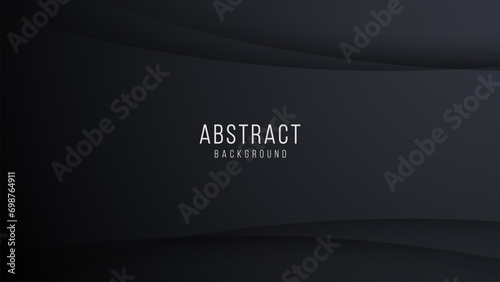 Black dynamic curve background with space for presentation photo