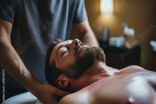 chiropractor giving a physi...