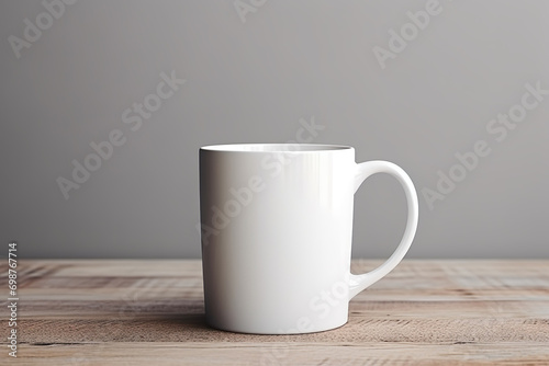 Minimalist White Mug Mockup 