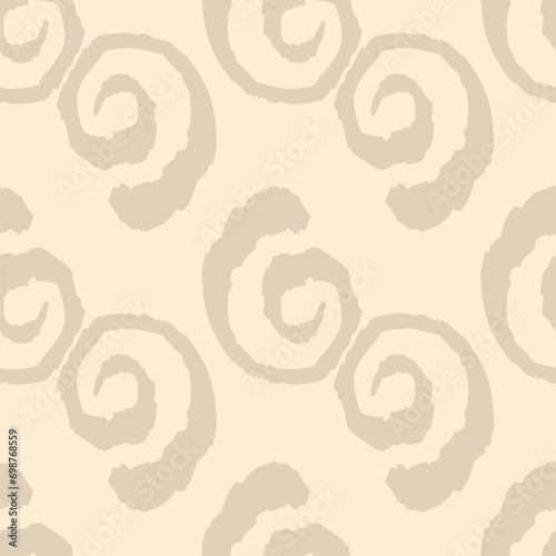 seamless repeat pattern with simple beige swirls on a lighter background perfect for fabric, scrap booking, wallpaper, gift wrap projects