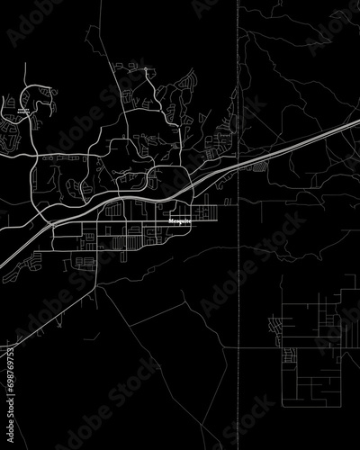 Mesquite Nevada Map, Detailed Dark Map of Mesquite Nevada