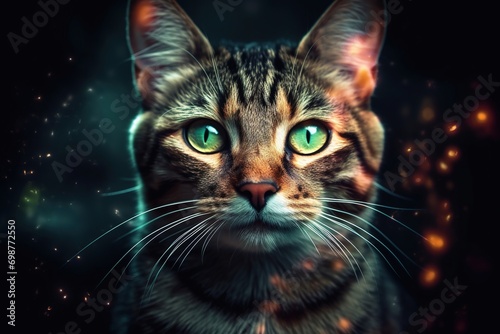 close up of a cat	