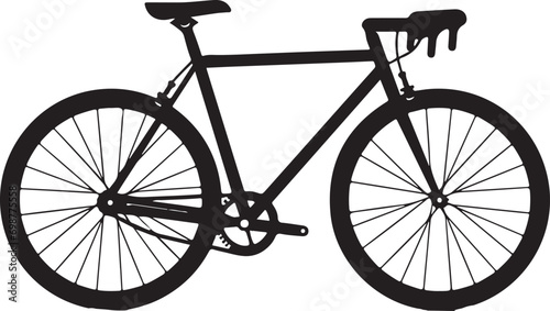 silhouette of a bike bicycle vector