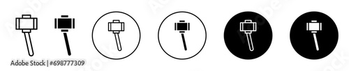 Selfie stick icon symbol outline mark. long mobile smartphone selfie stick for photo capture vector in black and white color