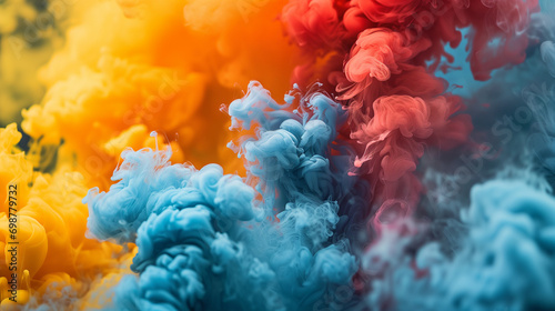 Colorful, smoke, abstract, vibrant, saturated, background, swirls, patterns, vivid, haze, mist, motion, dynamic, vibrant colors, artistic, ethereal, flowing, atmospheric, fantasy