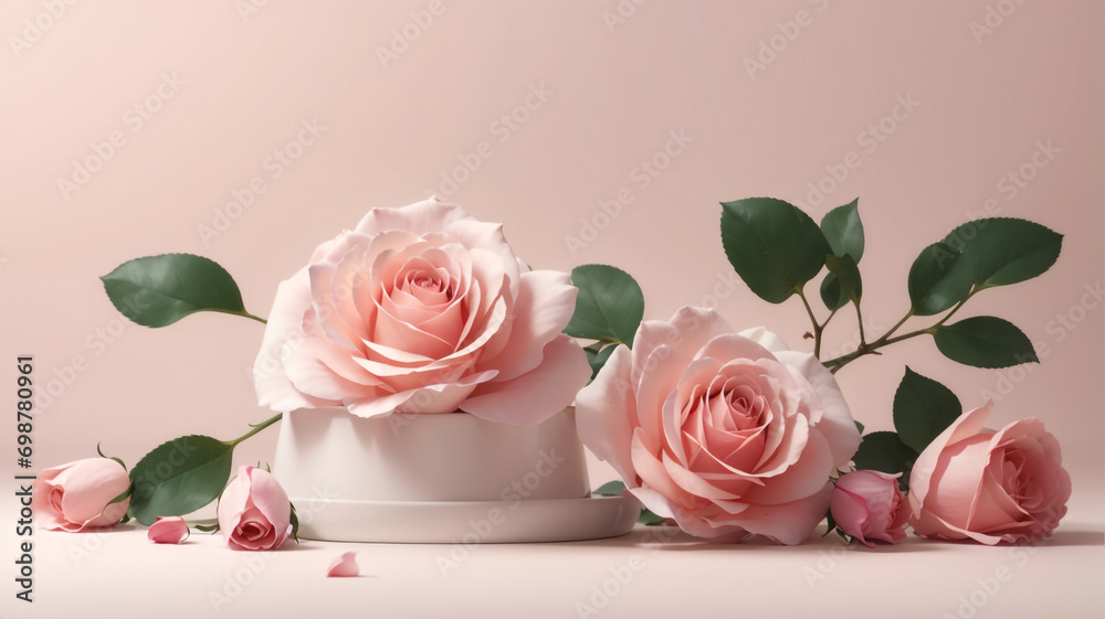 Fototapeta premium pink roses