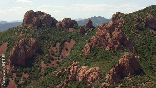 vue aérienne du cap roux
 photo