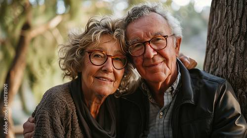 portrait of elderly couple