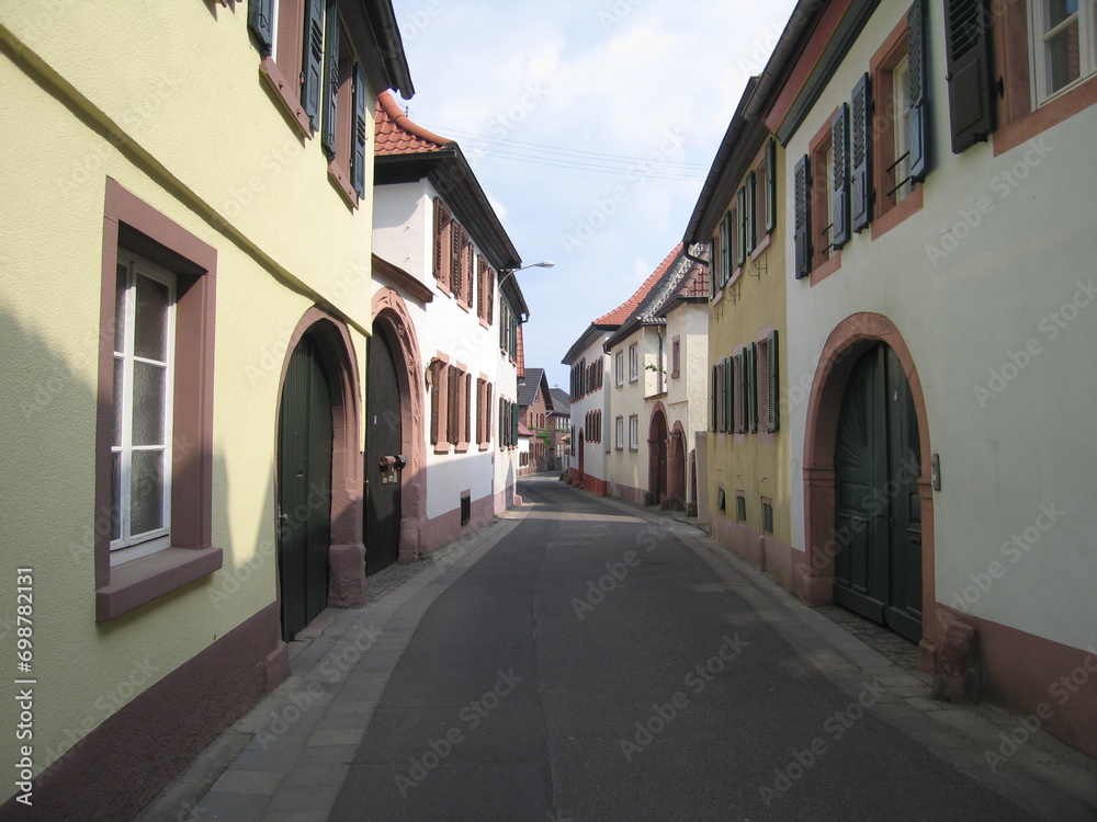 Edenkobener Straße im Weindorf Sankt Martin in der Pfalz