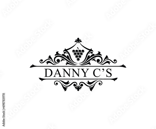 Exclusive Luxury logo monogram crest template design vector illustration.